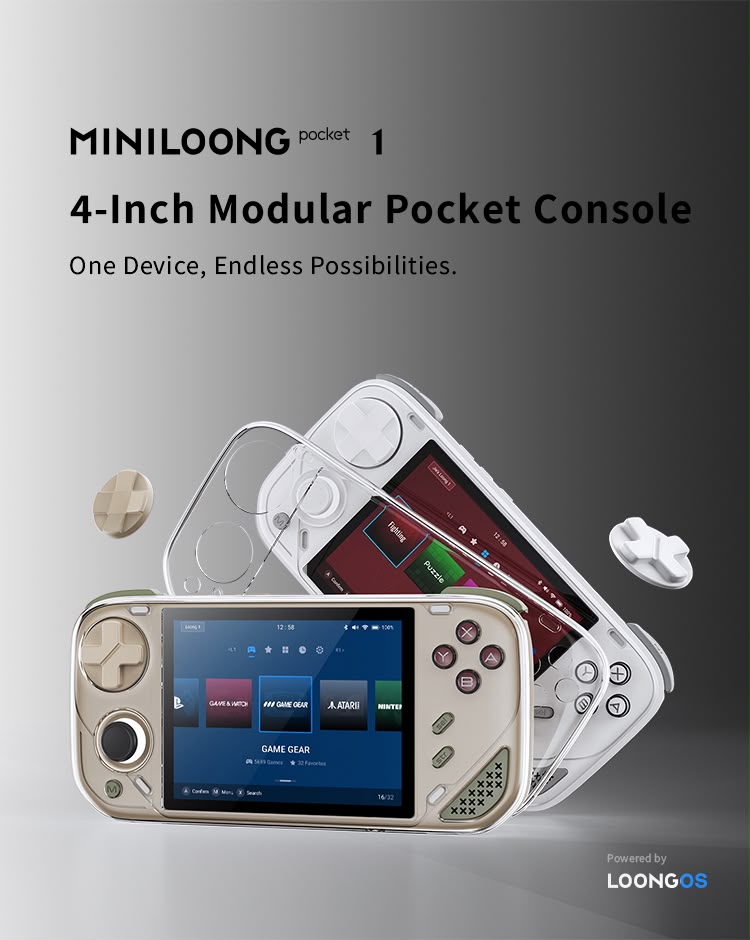 Miniloong Pocket Portable Retro Gaming Console