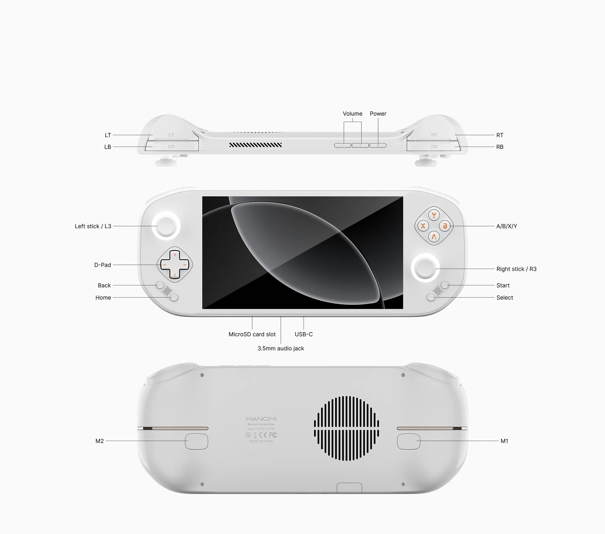 Mangmi Pocket Max Android Handheld Gaming Console